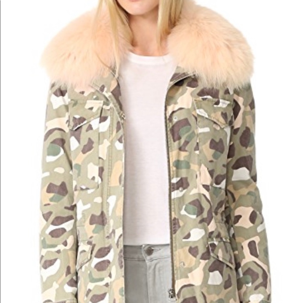 Army by Yves Salomon camouflage coat